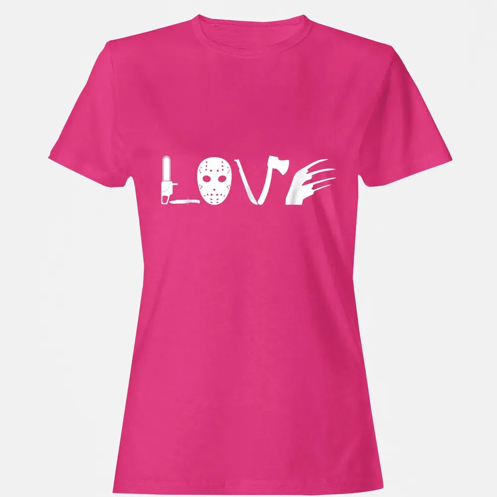 I love Horror Movies    Scary Movie Women's T-shirt - 6