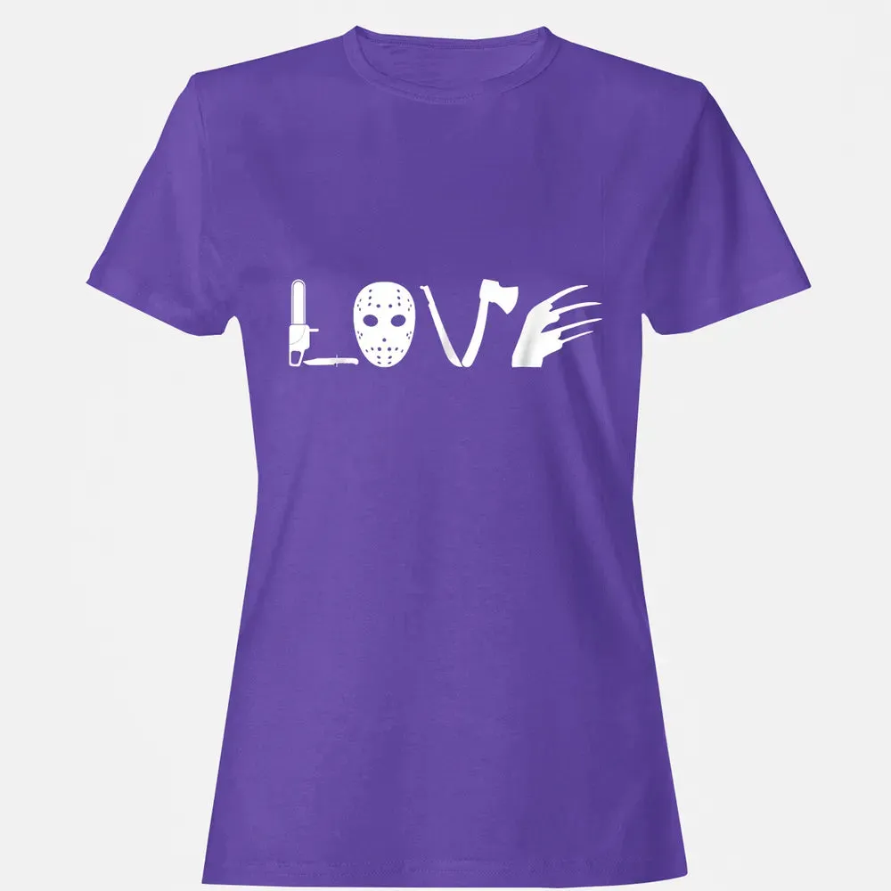 I love Horror Movies    Scary Movie Women's T-shirt - 12