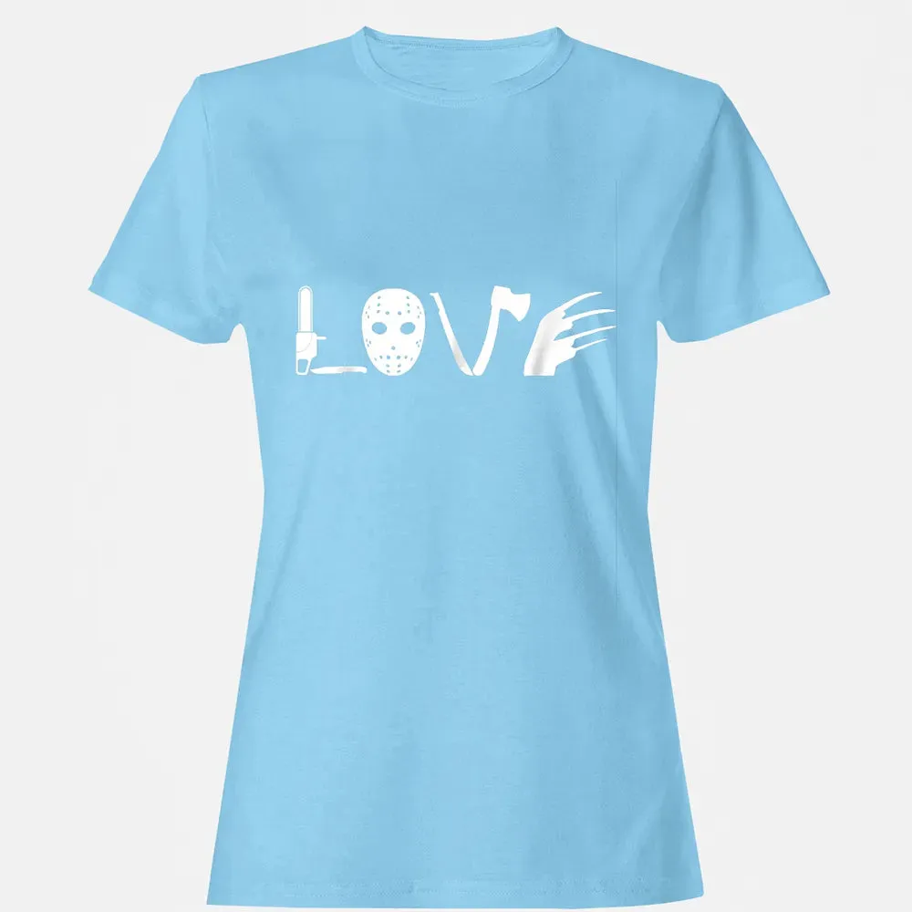 I love Horror Movies    Scary Movie Women's T-shirt - 8