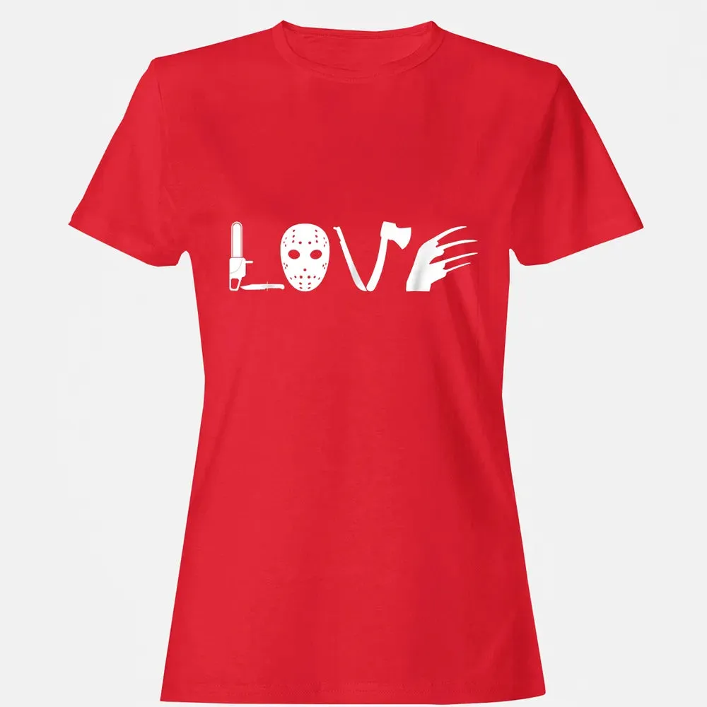I love Horror Movies    Scary Movie Women's T-shirt - 13