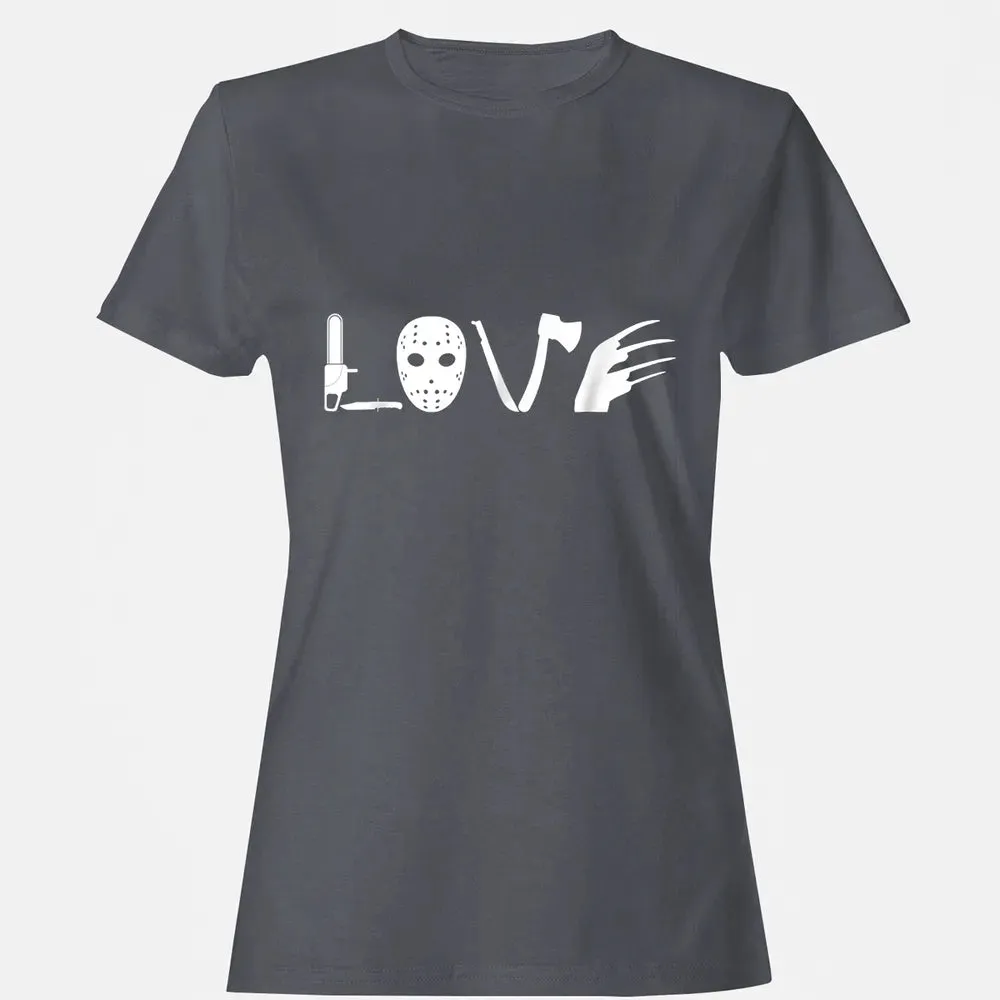 I love Horror Movies    Scary Movie Women's T-shirt - 5