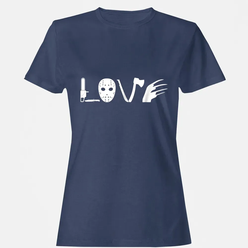 I love Horror Movies    Scary Movie Women's T-shirt - 10