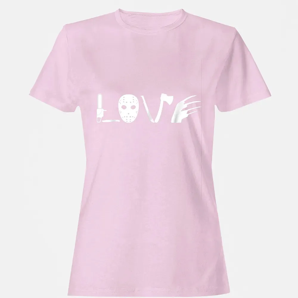 I love Horror Movies    Scary Movie Women's T-shirt - 9