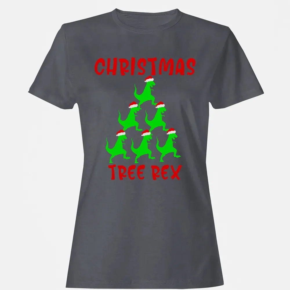 Christmas tree rex Women's T-shirt - 5