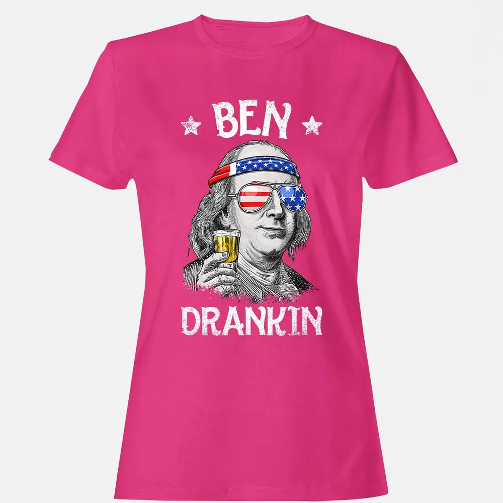 4th of July s for Men Ben Drankin Benjamin Franklin Women's T-shirt - 6