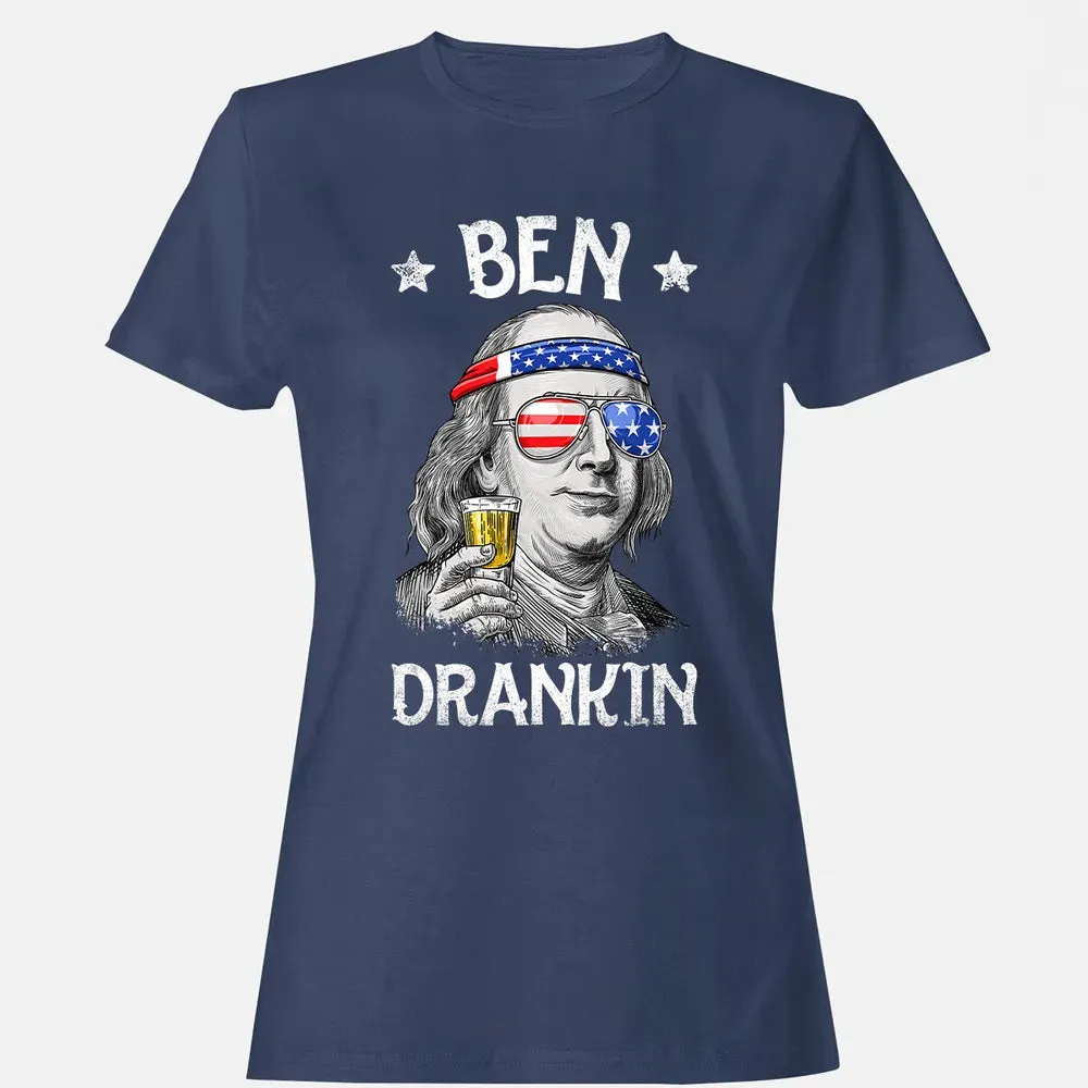4th of July s for Men Ben Drankin Benjamin Franklin Women's T-shirt - 10