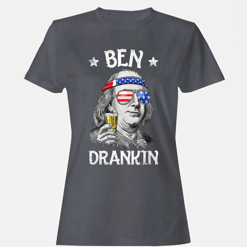 4th of July s for Men Ben Drankin Benjamin Franklin Women's T-shirt - 5