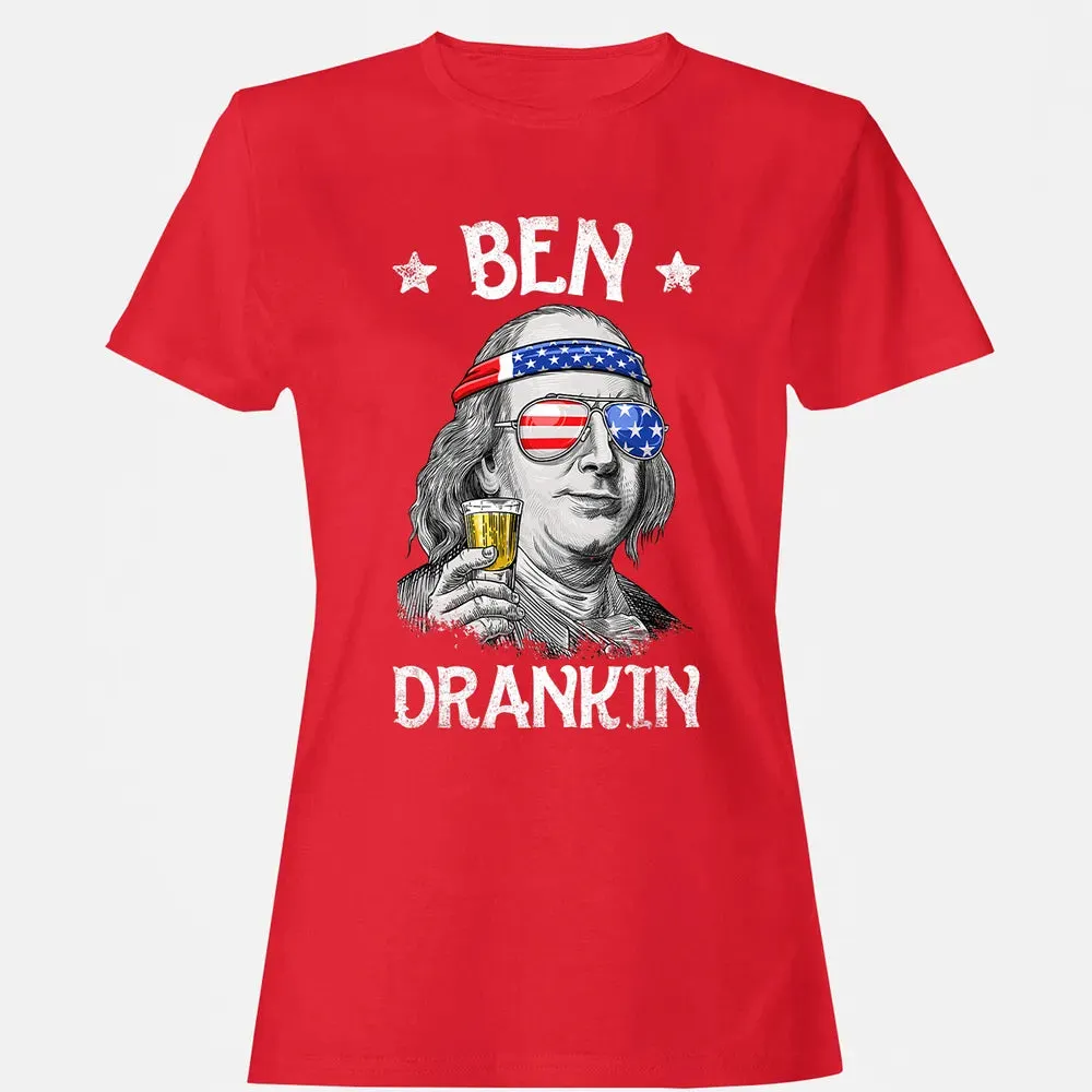 4th of July s for Men Ben Drankin Benjamin Franklin Women's T-shirt - 13
