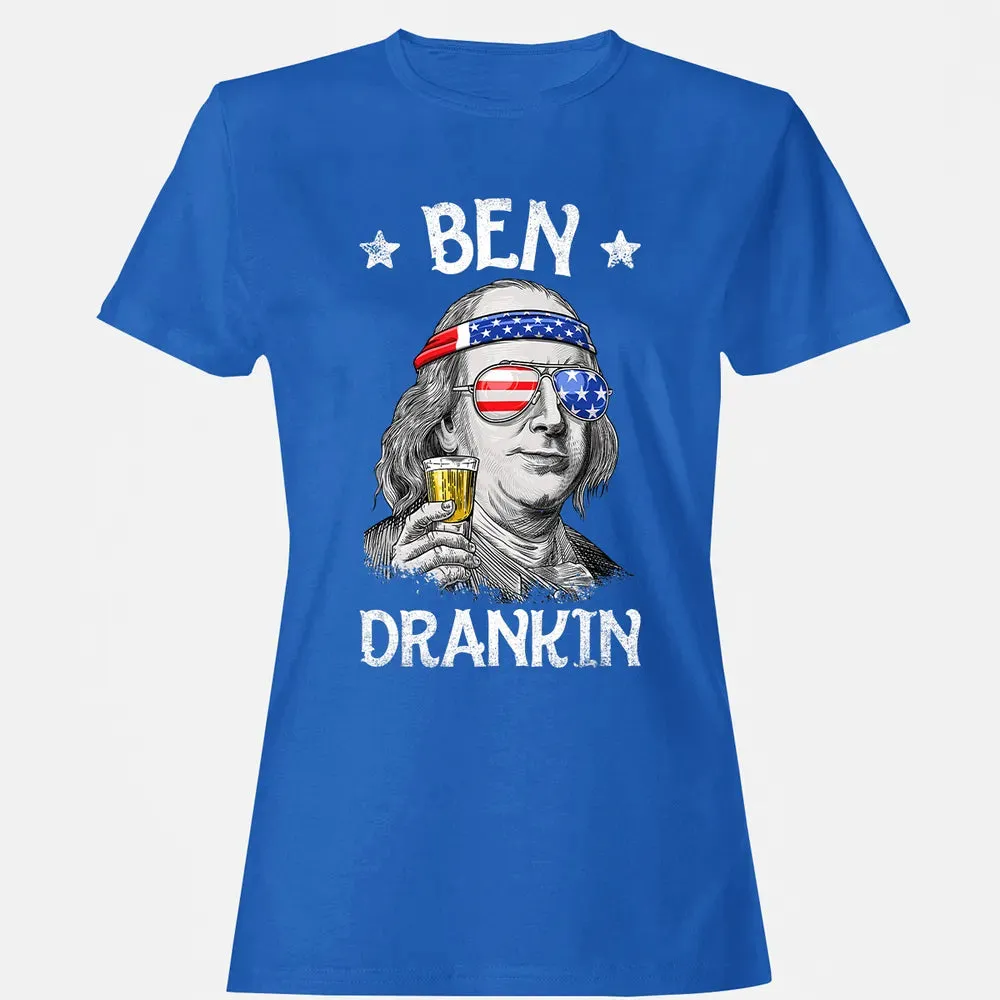 4th of July s for Men Ben Drankin Benjamin Franklin Women's T-shirt - 14