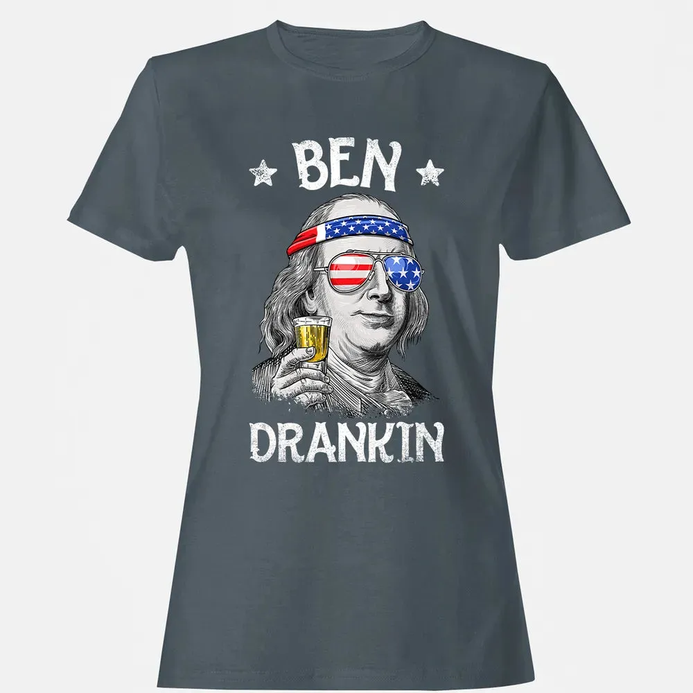 4th of July s for Men Ben Drankin Benjamin Franklin Women's T-shirt - 3