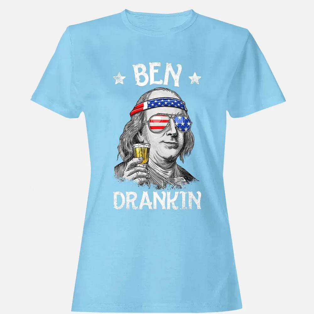 4th of July s for Men Ben Drankin Benjamin Franklin Women's T-shirt - 8