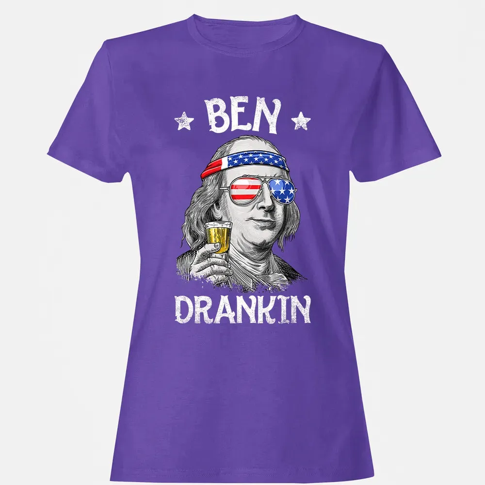 4th of July s for Men Ben Drankin Benjamin Franklin Women's T-shirt - 12