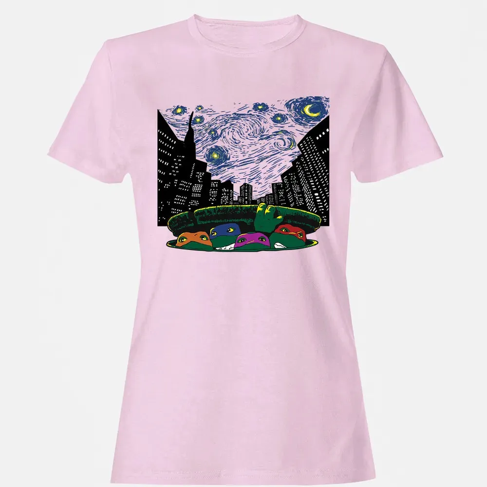 Starry City Night Women's T-shirt - 9