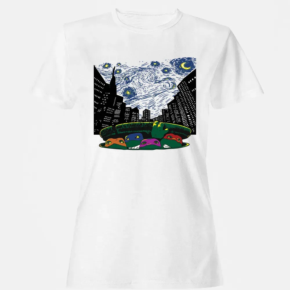 Starry City Night Women's T-shirt - 16