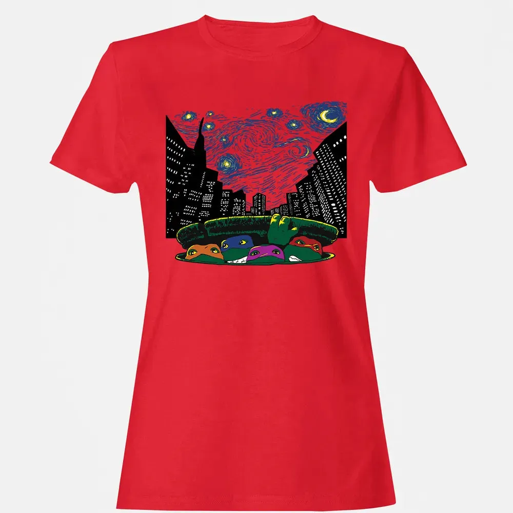 Starry City Night Women's T-shirt - 13