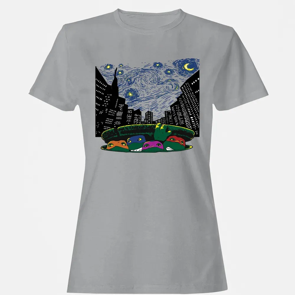 Starry City Night Women's T-shirt - 15