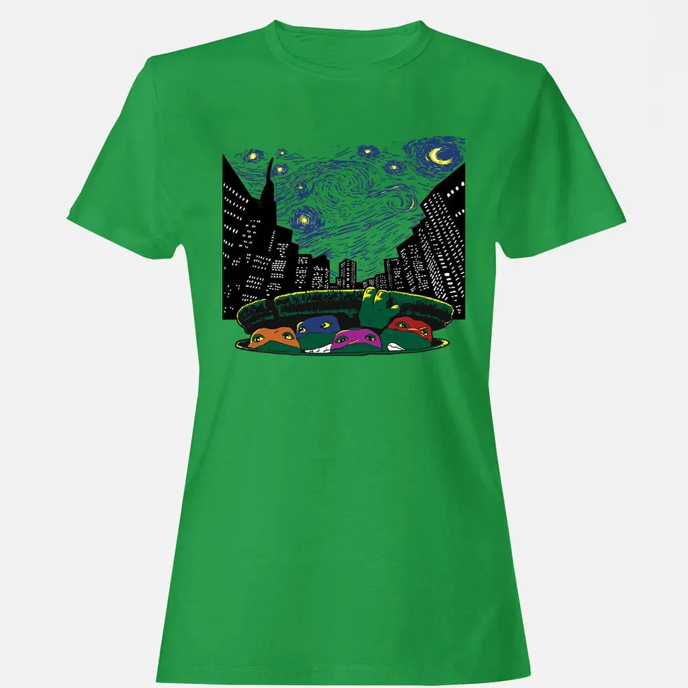 Starry City Night Women's T-shirt - 7