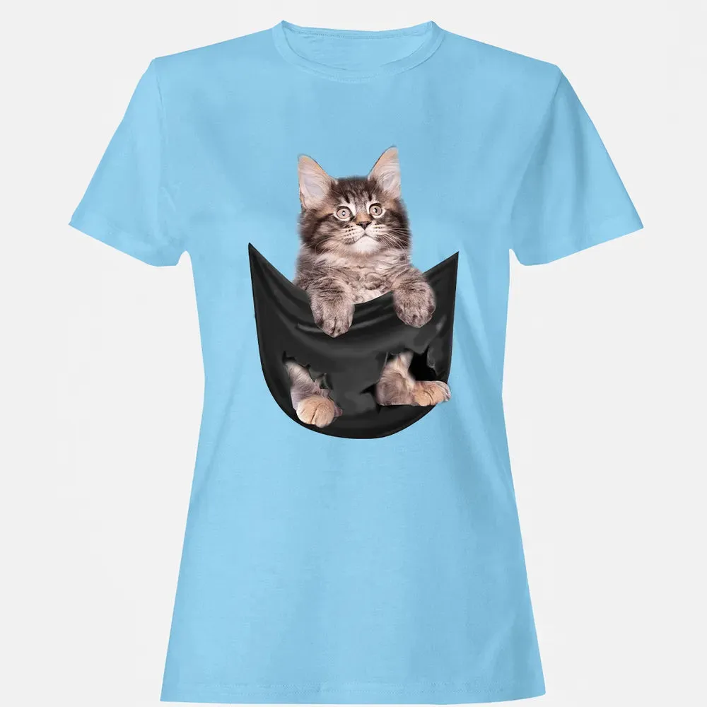 Maine Coon in pocket Women's T-shirt - 8