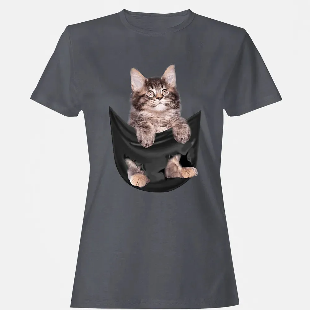 Maine Coon in pocket Women's T-shirt - 5