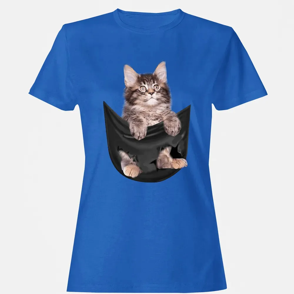 Maine Coon in pocket Women's T-shirt - 14