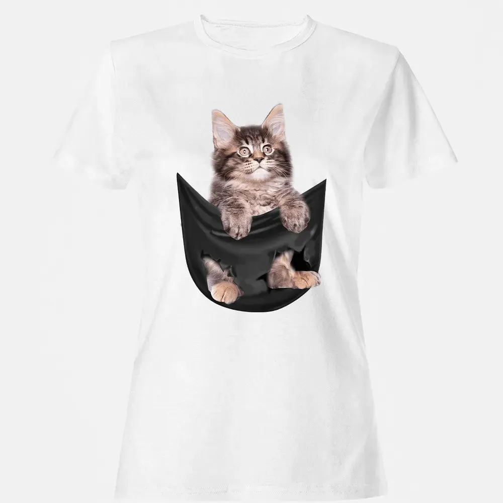 Maine Coon in pocket Women's T-shirt - 16