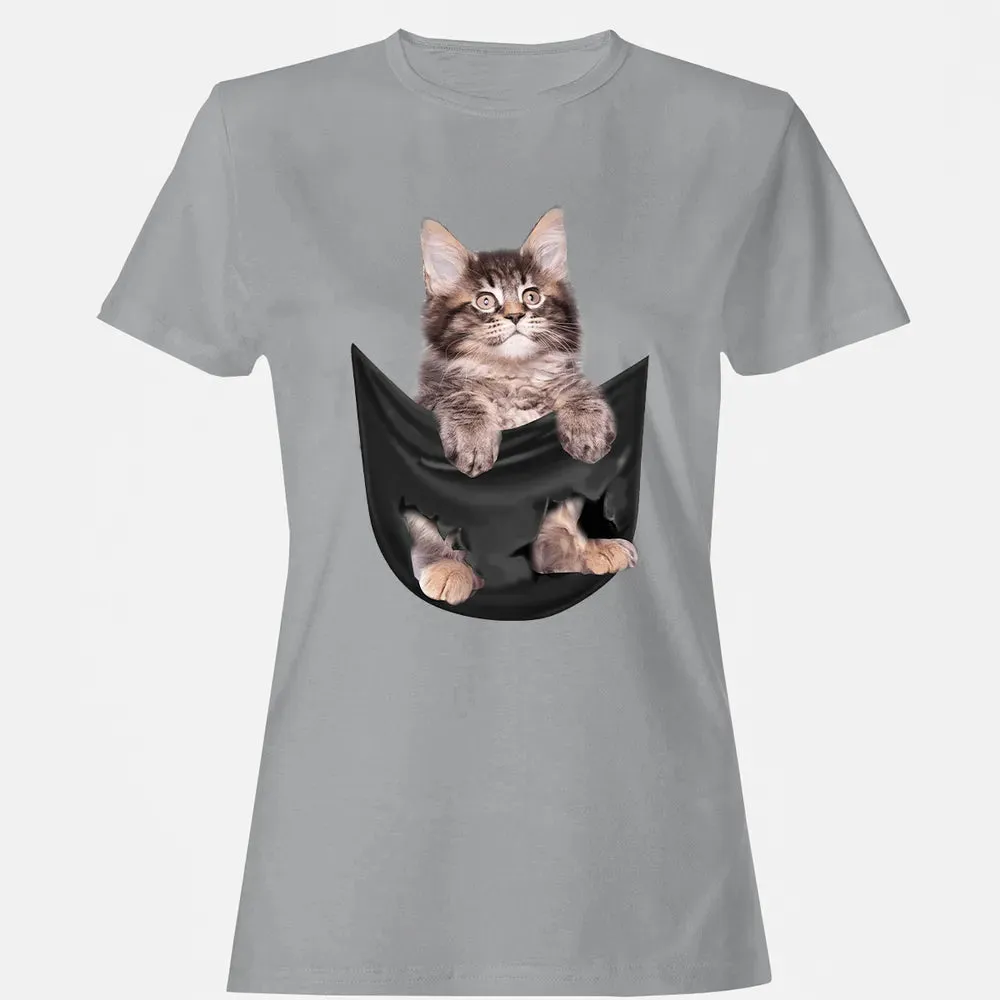 Maine Coon in pocket Women's T-shirt - 15