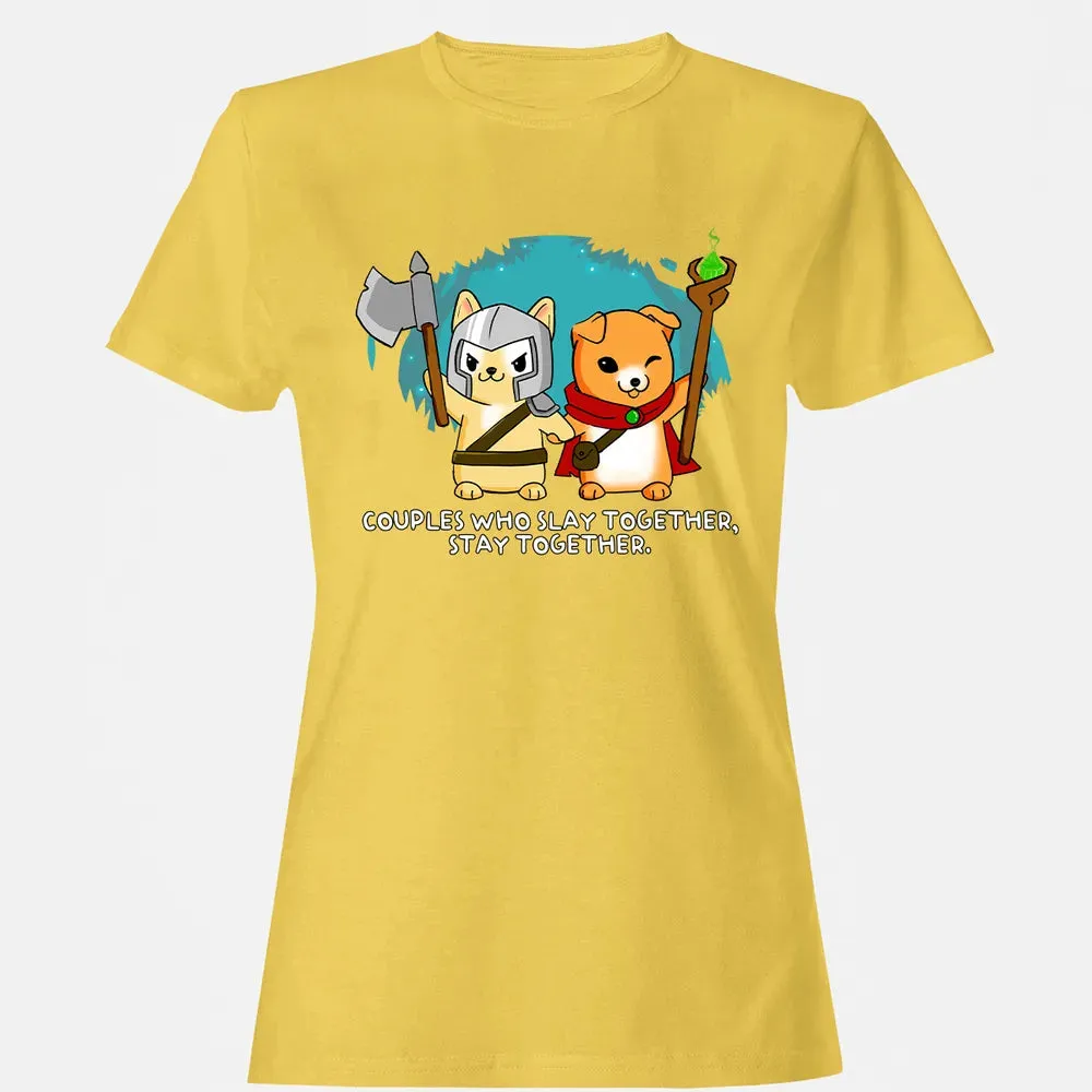 Couples Who Slay Together Stay Together Women's T-shirt - 4