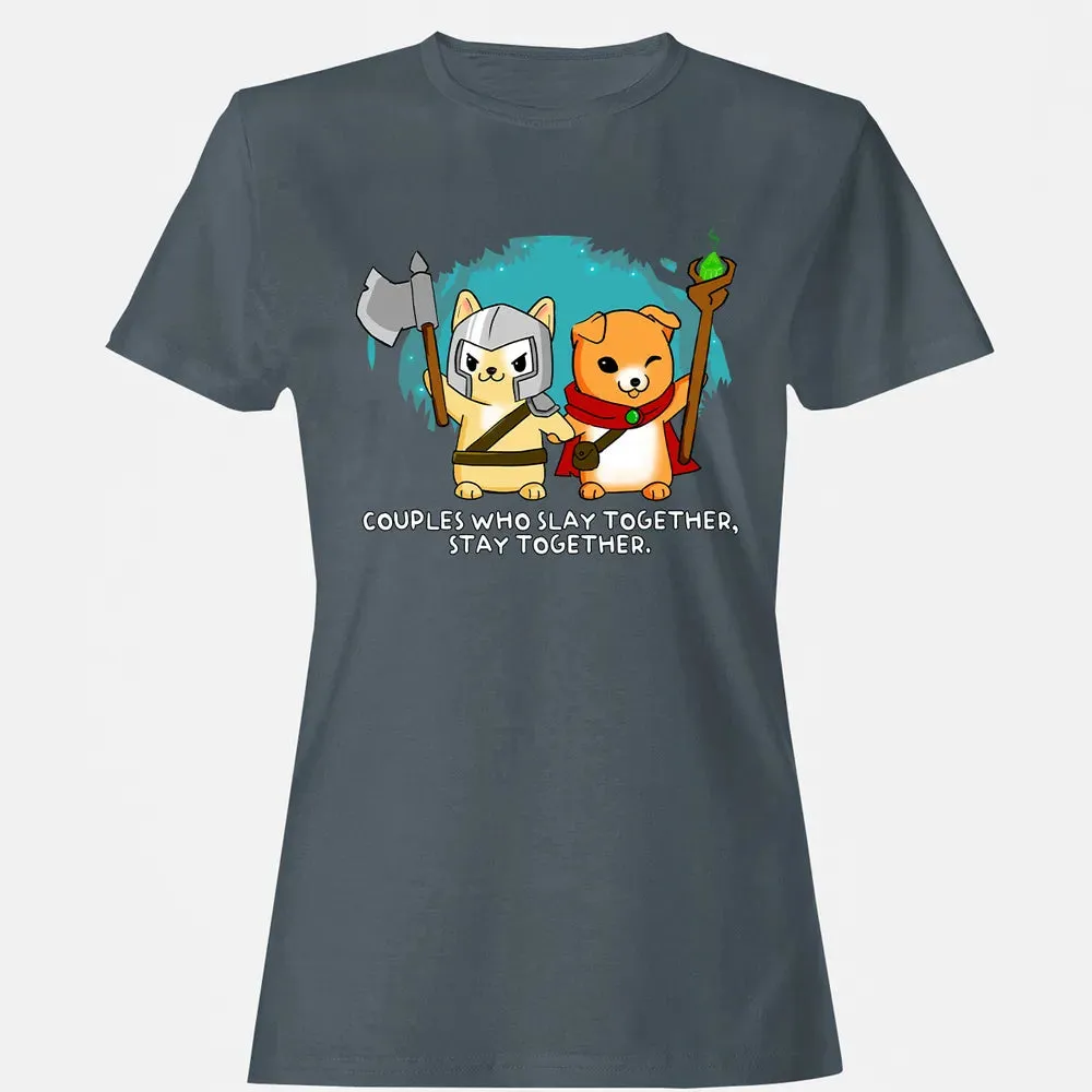 Couples Who Slay Together Stay Together Women's T-shirt - 3
