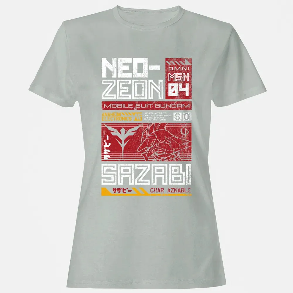 Neo Zeon - Mobile Suit Sazabi Women's T-shirt - 2