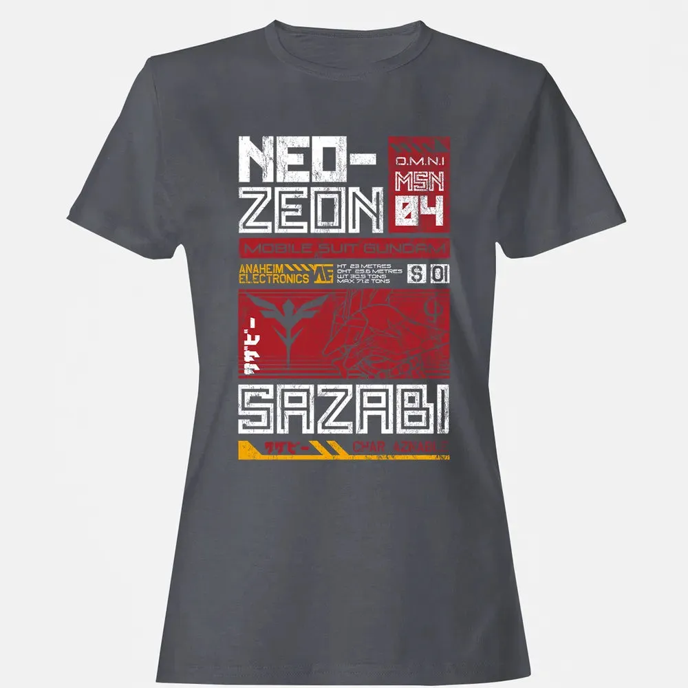 Neo Zeon - Mobile Suit Sazabi Women's T-shirt - 5