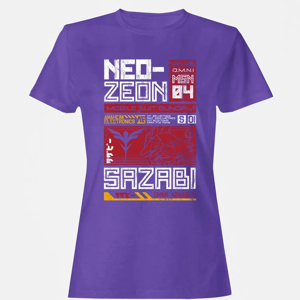 Neo Zeon - Mobile Suit Sazabi Women's T-shirt - 12