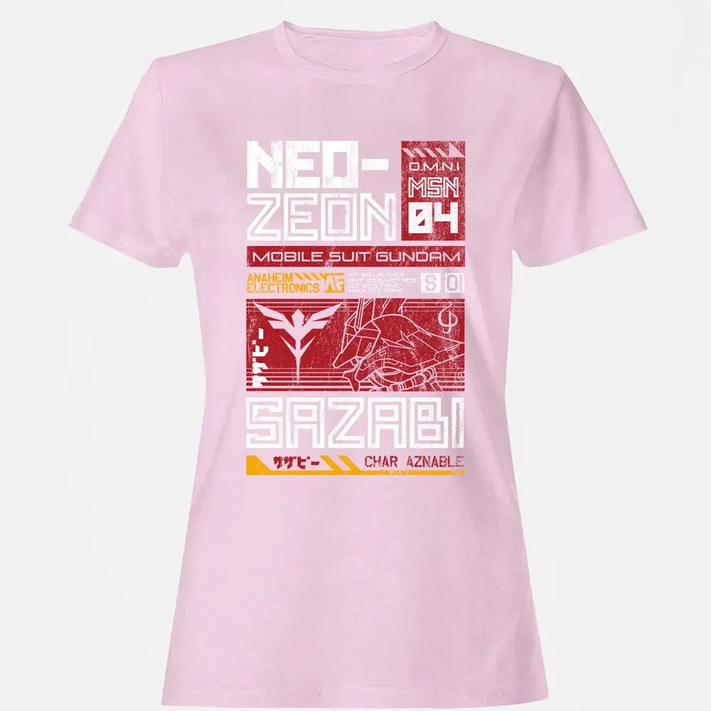 Neo Zeon - Mobile Suit Sazabi Women's T-shirt - 9