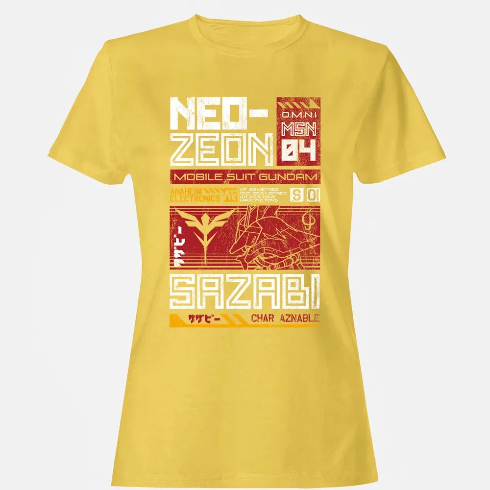 Neo Zeon - Mobile Suit Sazabi Women's T-shirt - 4