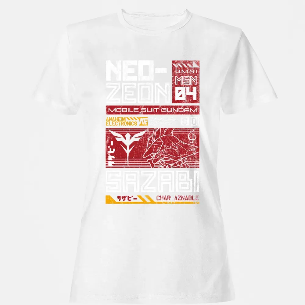 Neo Zeon - Mobile Suit Sazabi Women's T-shirt - 16