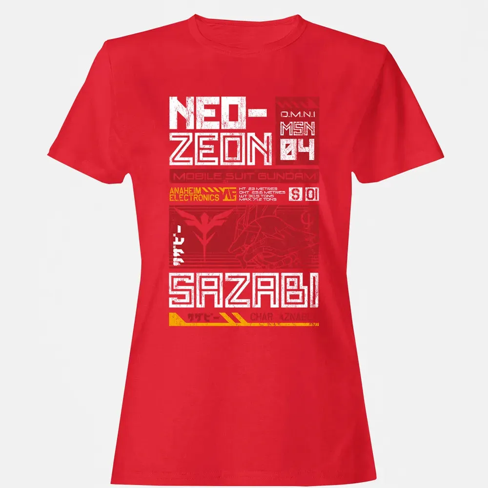 Neo Zeon - Mobile Suit Sazabi Women's T-shirt - 13