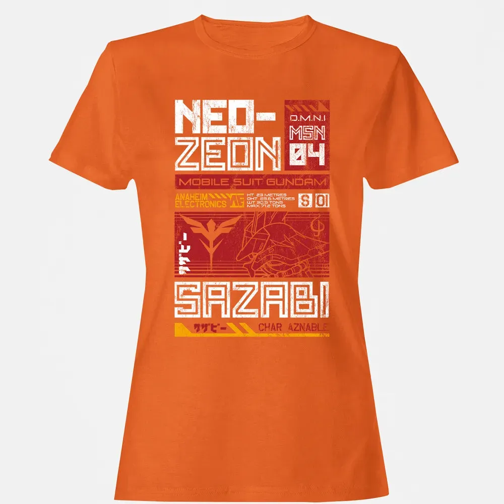 Neo Zeon - Mobile Suit Sazabi Women's T-shirt - 11