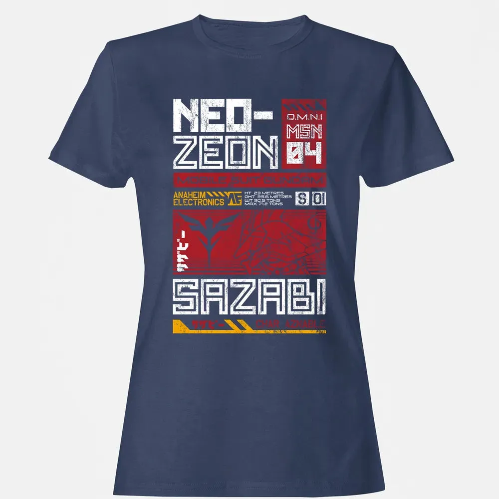 Neo Zeon - Mobile Suit Sazabi Women's T-shirt - 10