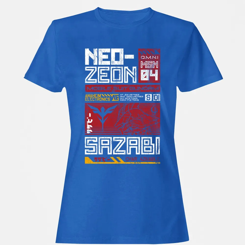 Neo Zeon - Mobile Suit Sazabi Women's T-shirt - 14