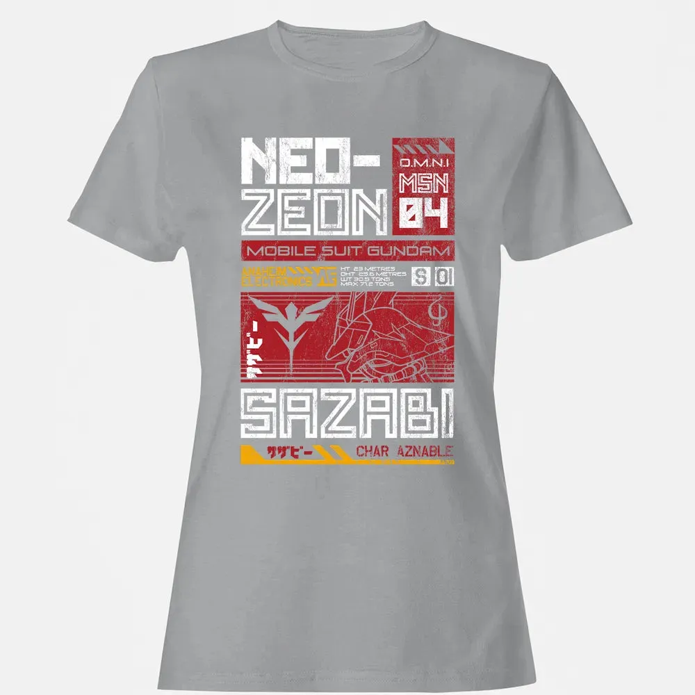 Neo Zeon - Mobile Suit Sazabi Women's T-shirt - 15