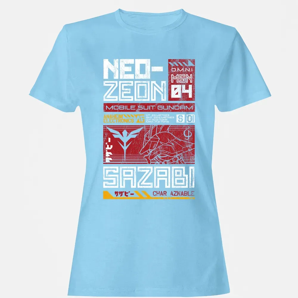 Neo Zeon - Mobile Suit Sazabi Women's T-shirt - 8
