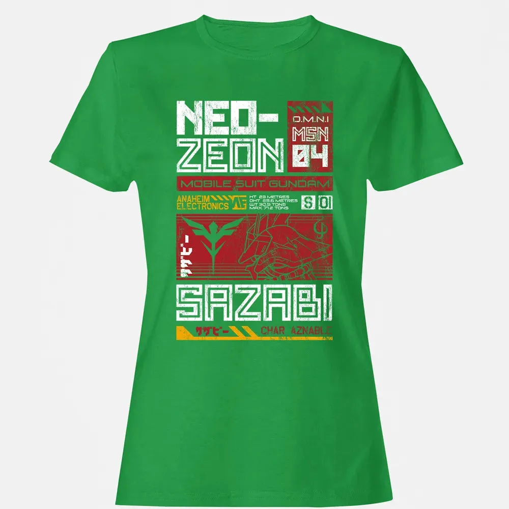 Neo Zeon - Mobile Suit Sazabi Women's T-shirt - 7