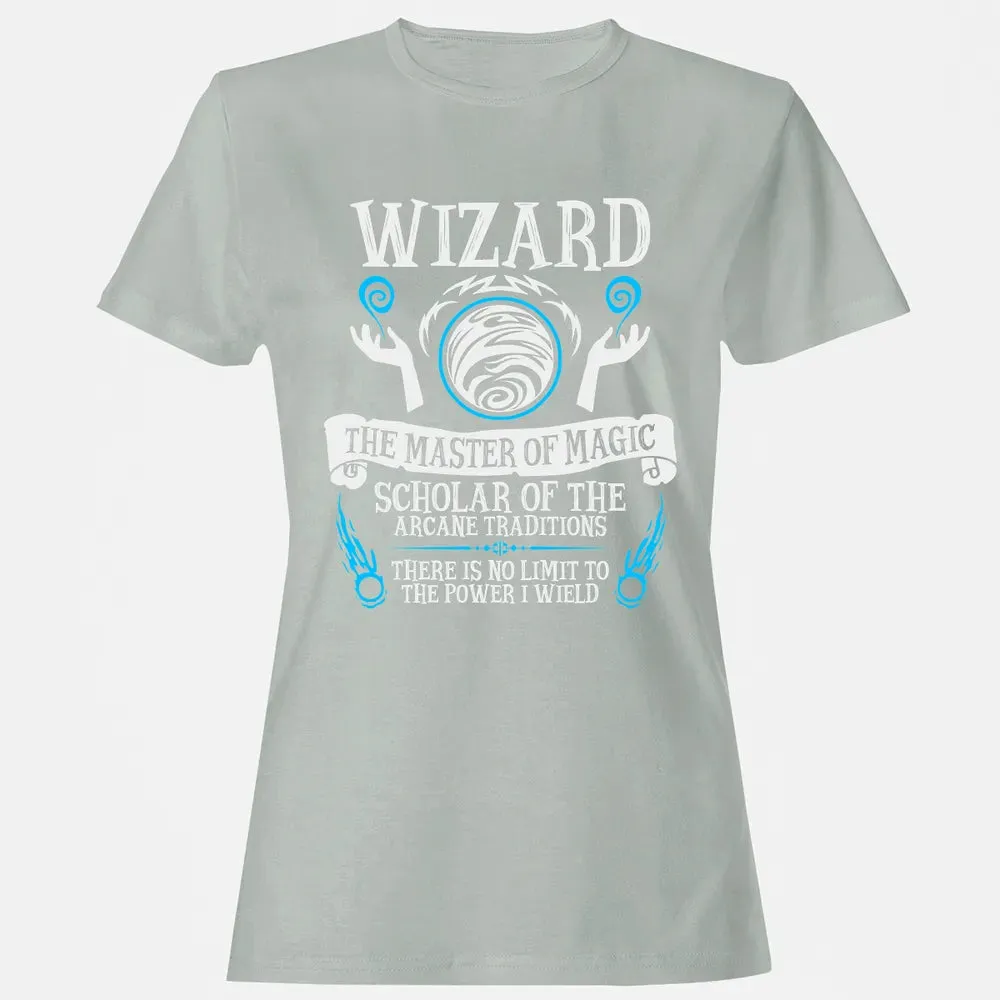 WIZARD, The Master of Magic (White Text) Women's T-shirt - 2