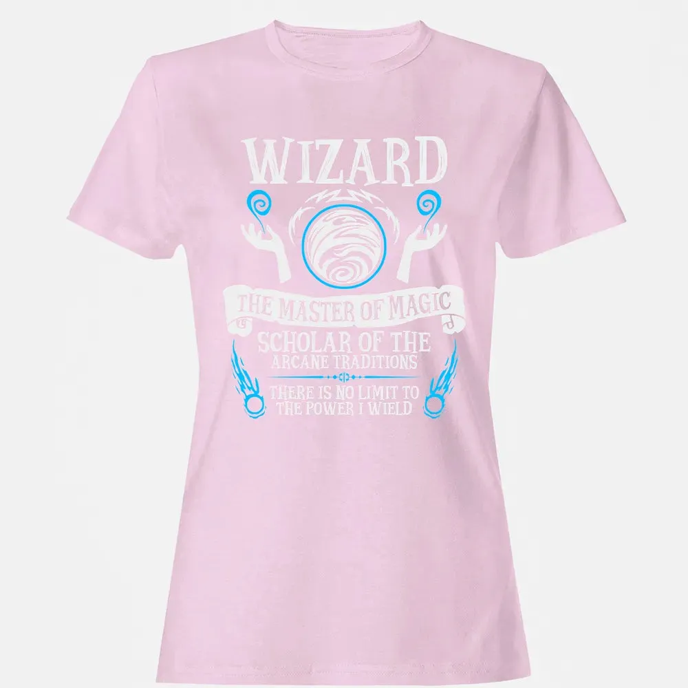 WIZARD, The Master of Magic (White Text) Women's T-shirt - 9