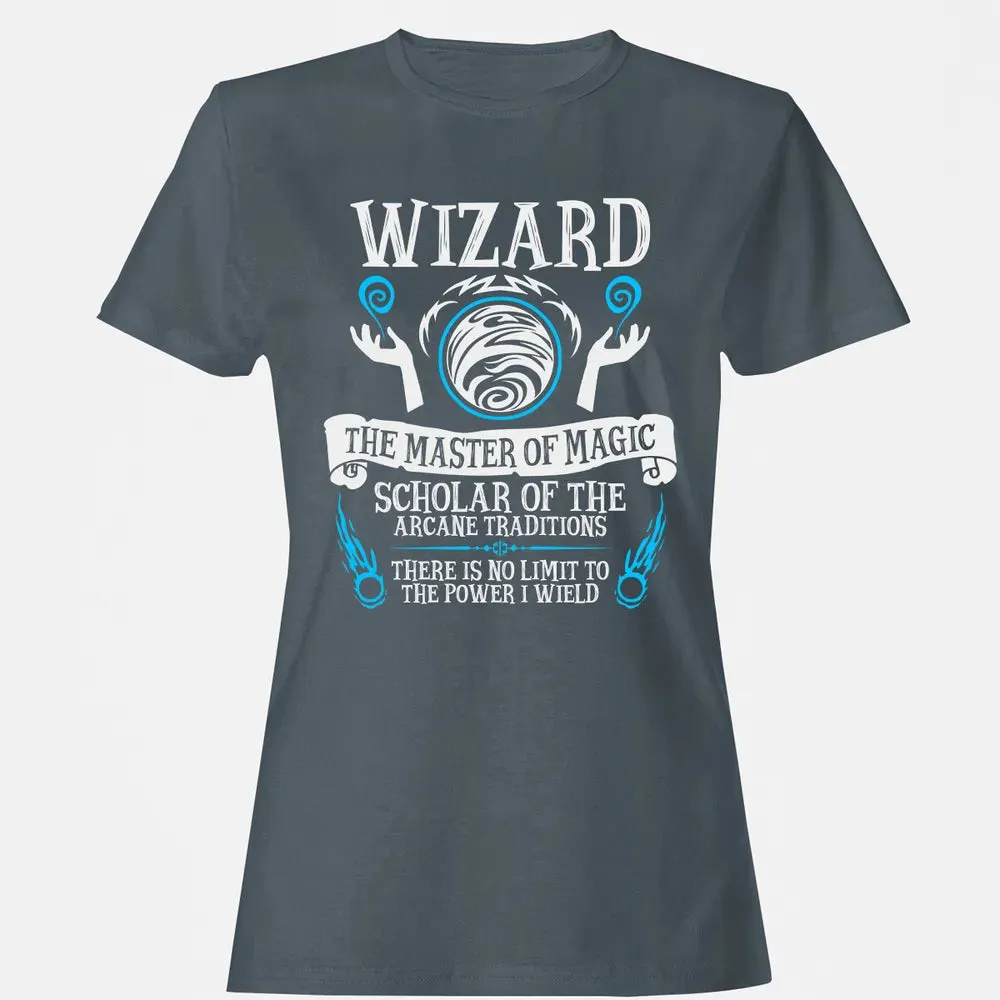 WIZARD, The Master of Magic (White Text) Women's T-shirt - 3