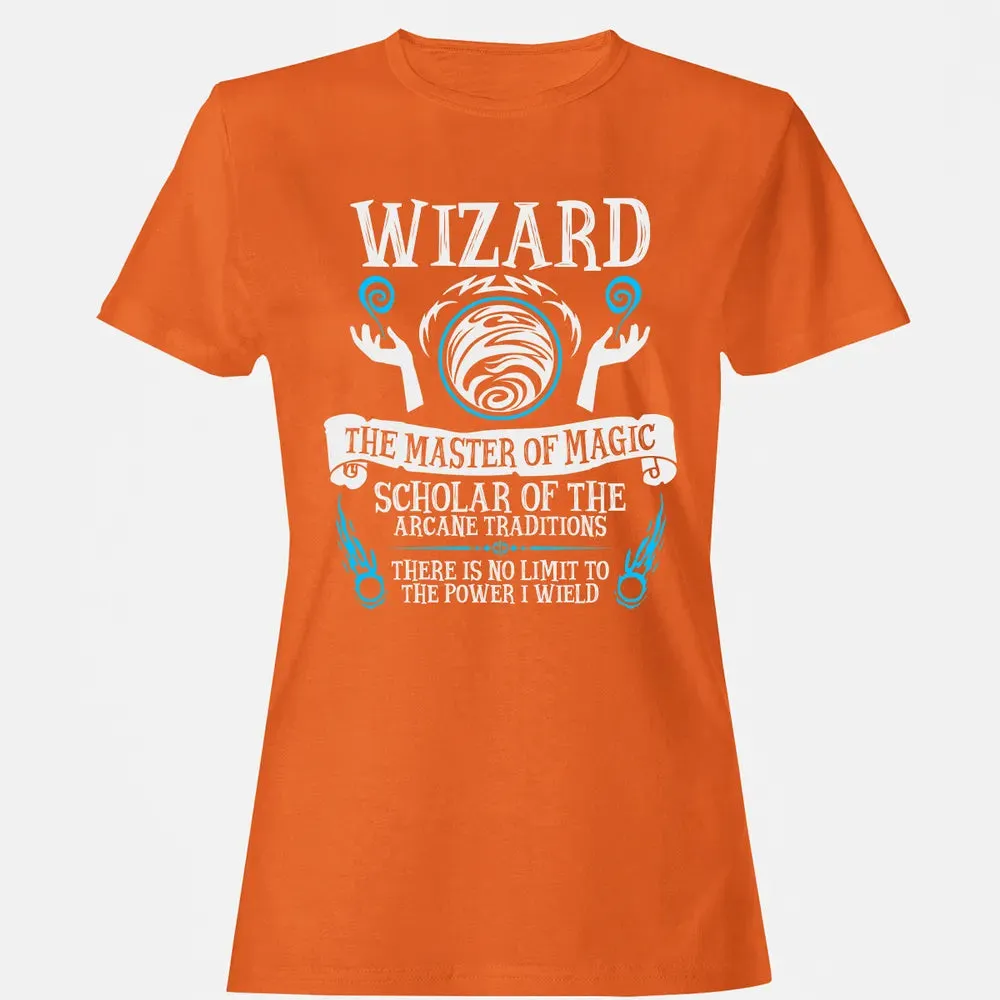 WIZARD, The Master of Magic (White Text) Women's T-shirt - 11