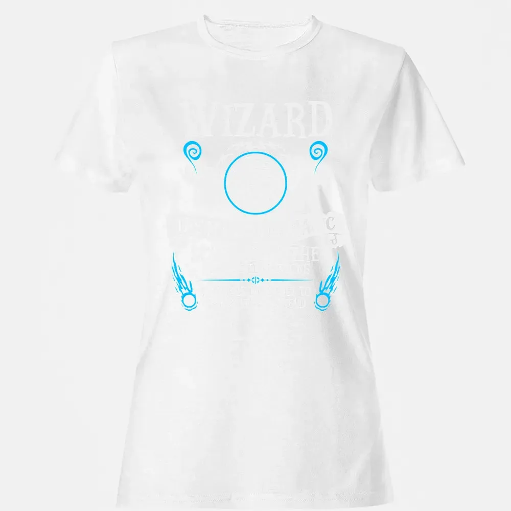 WIZARD, The Master of Magic (White Text) Women's T-shirt - 16