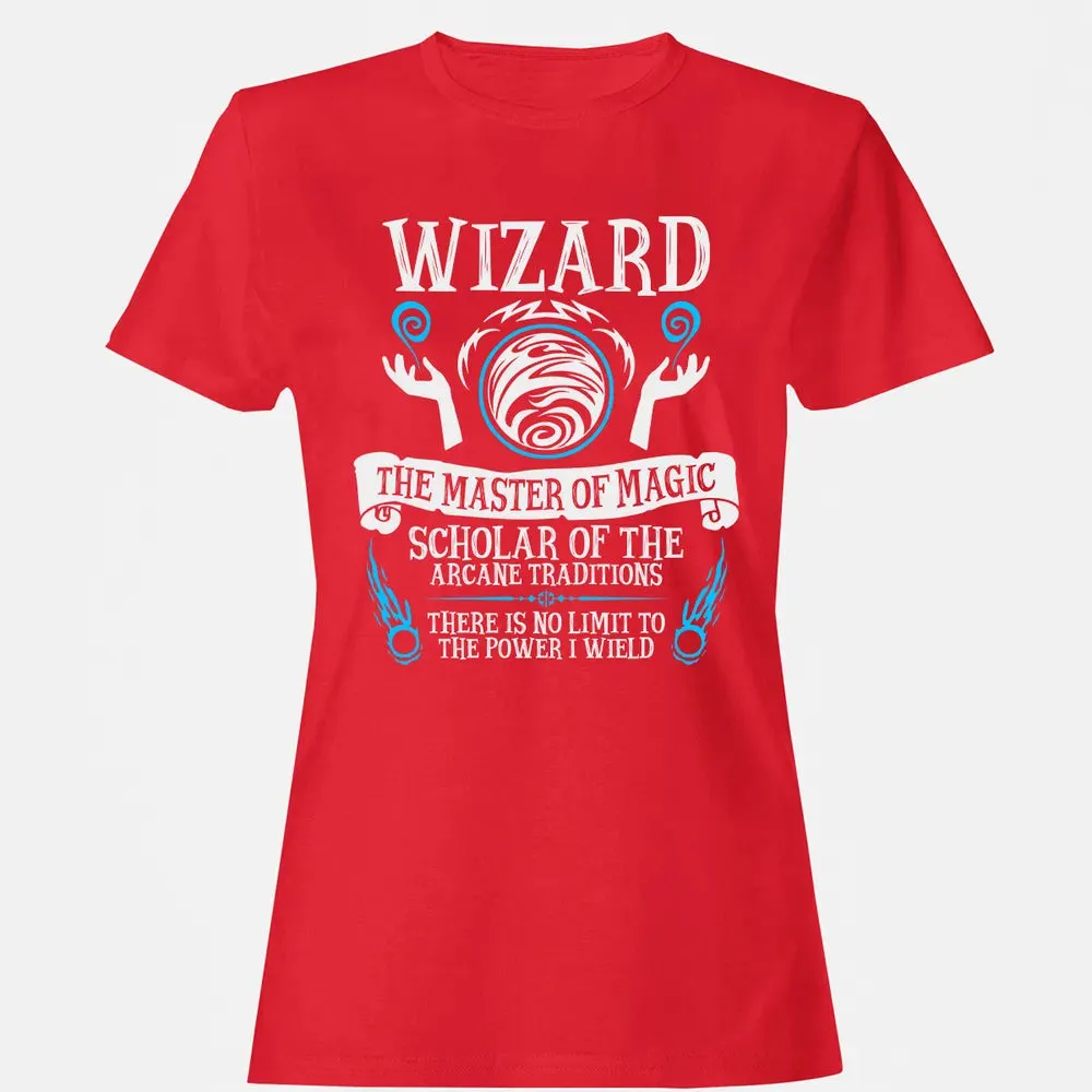 WIZARD, The Master of Magic (White Text) Women's T-shirt - 13