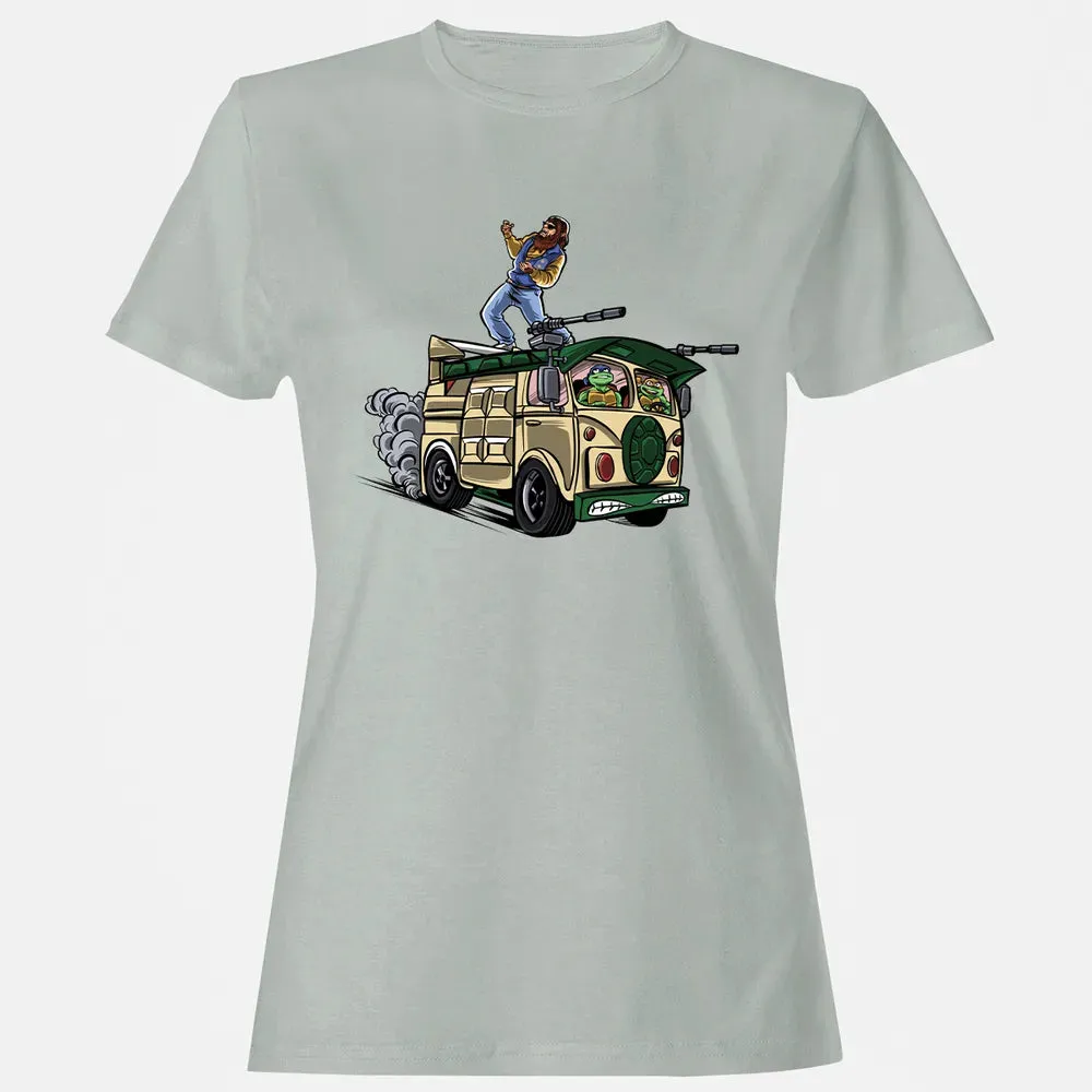 Surfing In The Turtle Van Women's T-shirt - 2