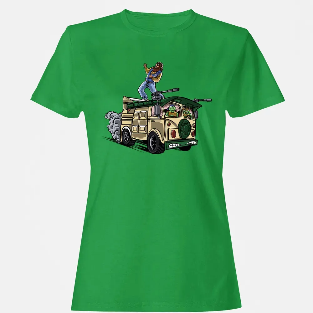 Surfing In The Turtle Van Women's T-shirt - 7