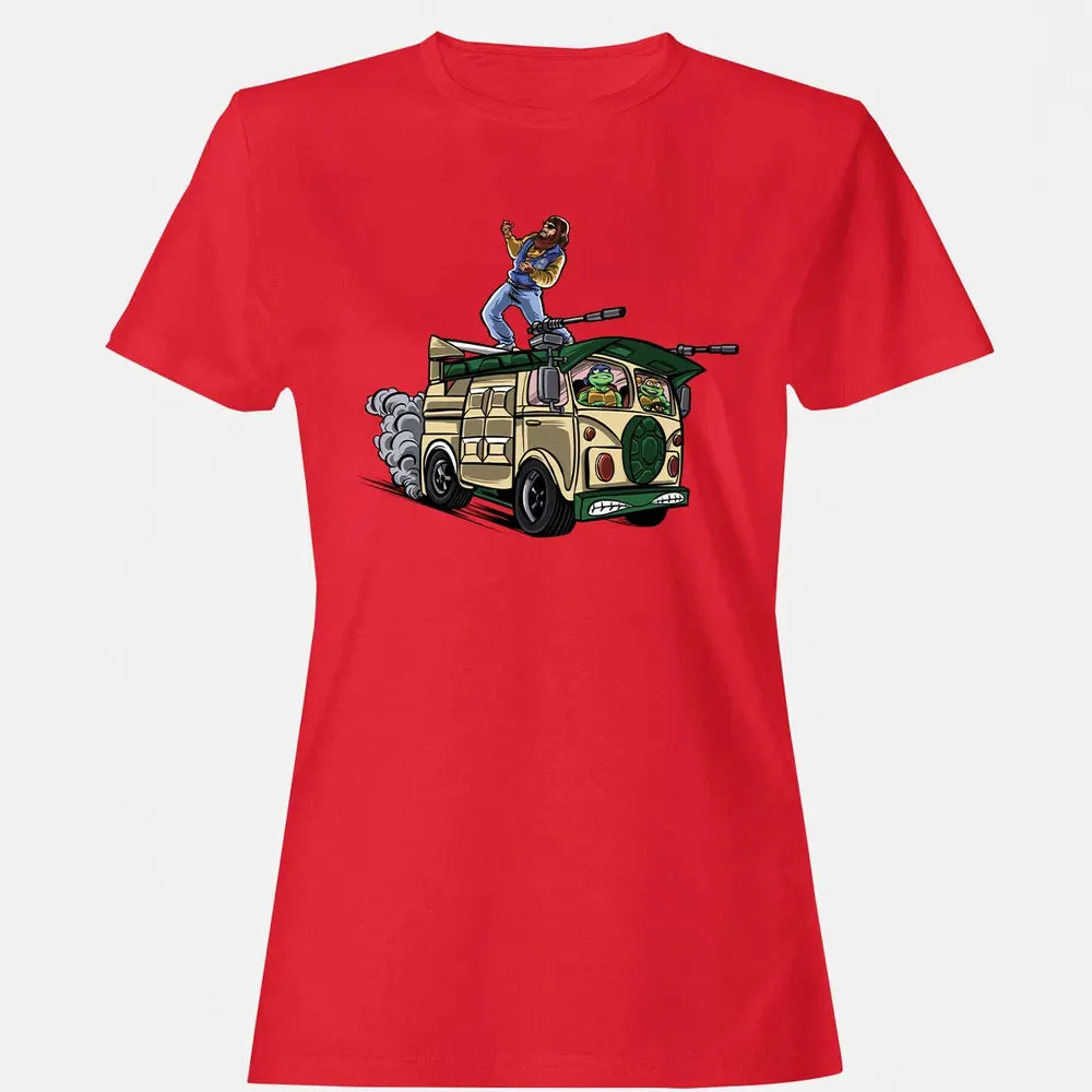 Surfing In The Turtle Van Women's T-shirt - 13